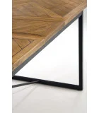 ALVARO EXPANDABLE TABLE, TOP - HONEY OAK, LEG - BLACK order